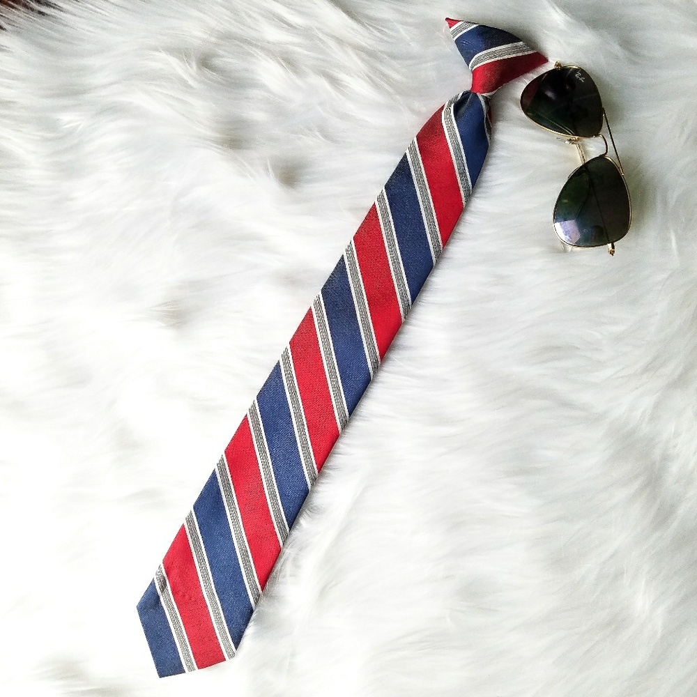 Kids American Patriotic Power necktie clip on tie
